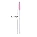 200 Packs Disposable Eyelash Mascara Brush,Makeup Wands Applicator (Pink)