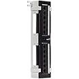 NavePoint 12-Port Cat6 UTP Unsheilded Mini Patch Panel with Wallmount Bracket Included Black