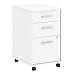 Bush Business Furniture Method 3 Drawer Mobile File Cabinet, White