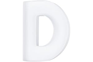 WENPACK 8" Small Fillable Cardboard Letter Shaped Paper Mache Cutouts Candy Tray Food Container(D)