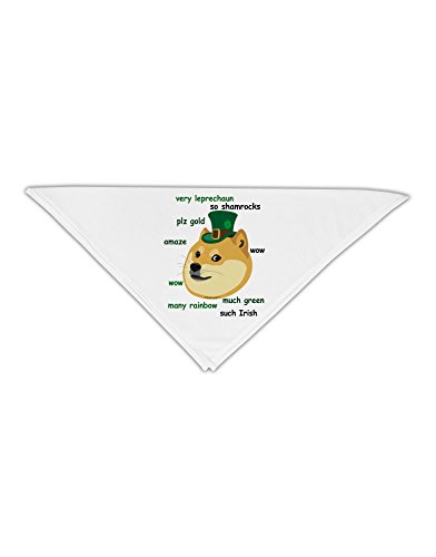 TooLoud St Patricks Day Leprechaun Doge Adult 19" Square Bandana