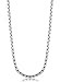 Gelmushta 3mm Stainless Steel Mens Womens Necklace Chain Link Rolo 16-36 Inch
