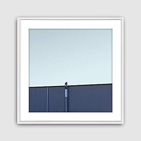 Framed Canvas Wall Art Geometric Building Canvas Prints Home Artwork Decoration for Living Room,Bedroom - 16x16 inches