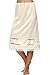 Avidlove Women Lingerie Slips Satin Snip-it Half Slip Lace Underskirt Beige Beige  FBA  Medium