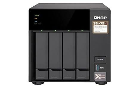QNAP TS-473-4G Desktop NAS Gehäuse mit 4 GB DDR4, Powerful 4-Bay Storage Server