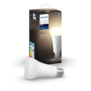 Philips Hue standaardlamp 1-Pack – E27 – Duurzame LED Verlichting – Warmwit Licht – Dimbaar – Verbind met Bluetooth of…