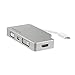 StarTech.com USB C Multiport Video Adapter with HDMI, VGA, Mini DisplayPort or DVI - USB Type C Monitor Adapter to HDMI 1.4 or mDP 1.2 (4K) - VGA or DVI (1080p) - Silver Aluminum (CDPVGDVHDMDP)