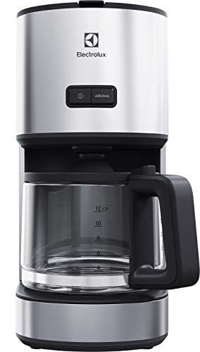 Electrolux E4CM1-4ST Programmierbare Kaffeemaschine, 1080 W, 1,65 Liter, Edelstahl, Grau/Stahl
