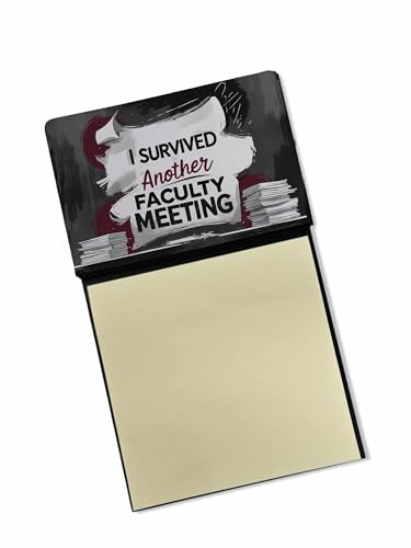 Caroline's Treasures I Survived Another Faculty Meeting Funny Sticky Note Holde…