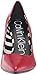 Calvin Klein Women's Gayle Pump scarlet kid skin/stripes 10 M US