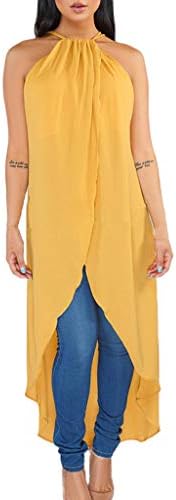 Ansenesna Women's Dress Summer Long Loose Floral Print Sleeveless Bandage Ankle-Length Maxi