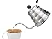 Pour Over Gooseneck Kettle by Alpha & Sigma [Includes Free eBook] - Perfect Drip Coffee Kettle for Pour Over Coffee and Tea Lovers - Gooseneck Spout For Perfect Flow Control, 1.2L