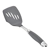 Anolon SureGrip Nonstick Nylon Slotted Turner, Gray 13.25-Inch, Tools and Gadgets