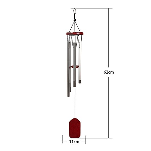 Wind Chime, Windchime Amazing Grace Wind Chimes Bells 6 Metal Tubes Outdoor for Garden, Yard,Patio and Home Decor