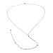 Smiling sunflower 3 Imitation Diamond Inlaid Pendant Return Chain Background Inlaid Diamond Necklace Body Chain Women and Girls Bride Jewelry-(Silver)