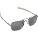 Humvee Campco Pilot Sunglasses - Polarized Aviator Sunglasses Bayonette, Frame, Military Sunglasses with Gray Lens and Chrome Silver Frame, 57mm