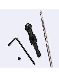 Neepanda - Juego de 4 brocas de avellanado para carpintería y carpintería, ajustables, con 1 llave hexagonal, perfecto para usar en madera (4 tamaños: #6#10#13#16)