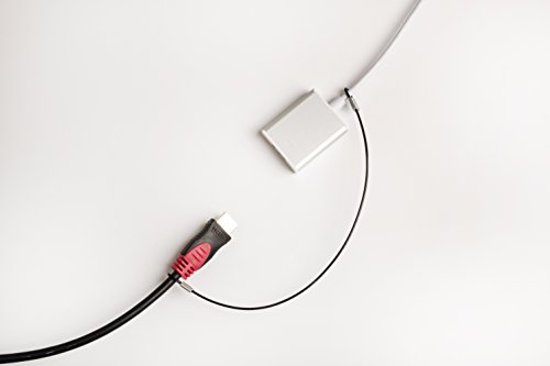 TetherTies Black Heavy Duty 5 Pack - The New 2017, Heavy Duty, Fast to Install Computer and Adapter Security and Theft Prevention Device to Lock Down VGA Adapters, Mac Adapters.