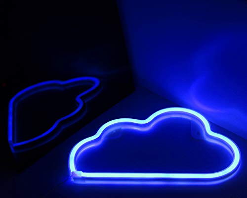 LED Neon Signs Blue Cloud Wall Decorative Night Light for Kids Bedroom Battery and USB Powered Home Decor Neon Light Birthday Gift(NECLDB) - Thumbnail 5