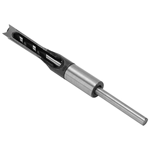 TOOGOO 7pcs 1/4 to 1/2 Square Hole Drill Bit 45 Steel Mortising Drilling Woodworking Tools