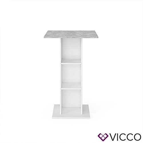 Vicco Bartisch Bistrotisch Küchentisch Rodeo 70x70cm Stehtisch 3 Regalfächer – Bild 8