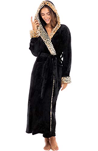 Alexander Del Rossa Women’s Robe, Warm Fleece