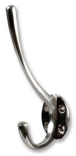 Duratool D00887 Hat & Coat Hook Polished Chrome, 5 Pack
