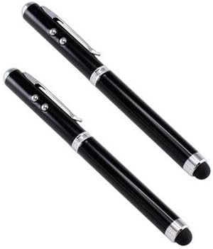 Stylus Pen [2 Pcs], Multi-Function Universal Touch Screen Stylus + Ballpoint Pen + LED Flashlight For Smartphone/Tablets iPad iPhone Samsung etc