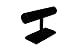 Bejeweled Display®High Quality Wood One Tier Bracelet Bangle T Bar in 3 Colors (Black Velvet)