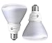 EcoSmart Soft White BR30 CFL Light Bulb, 65W Equivalent 2 Pack