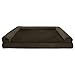 Furhaven Orthopedic Dog Bed for Large Dogs w/ Removable Bolsters & Washable Cover, For Dogs Up to 125 lbs - Plush & Suede Sofa - Espresso, Jumbo Plus/XXL