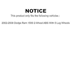 Front Wheel Bearing And Hub Assembly Pair For