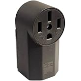 14-50R Surface Mount Receptacle - 50amp - 125/250 Volt - Nema 14-50 - 3/4" or 1" knockouts on Both Back & Bottom - cUL and UL
