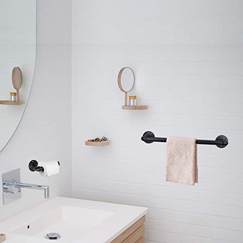 GeilSpace Industrial Pipe Bathroom Set, 2 Piece Kit Includes Towel Bar
