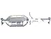 Evan Fischer Center Catalytic Converter Compatible with 1996-2003 Chevrolet S10, Fits 1996-2003 GMC Sonoma & 1996-2000 Isuzu Hombre RWD Federal EPA Standard, 46-State Legal