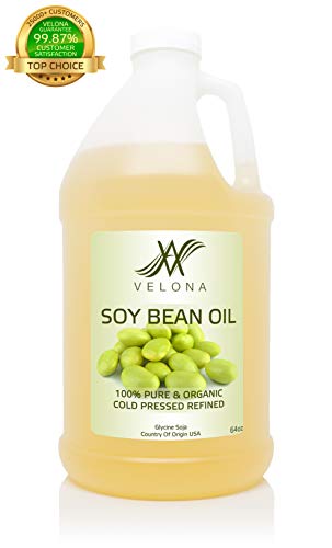 image for Velona Soybean Oil - 8 Fl Oz | 100% Pure and Natural Carrier Oil | Ref