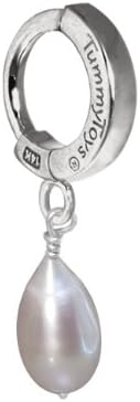 TUMMYTOYS Belly Navel Ring 14K White Gold TEARDRP Pearl. Easy snap-in TummyToys Belly Button Rings The Belly Rings That Will Change Your Life. Money Back, 100% Guarantee.