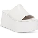 Minshluu Womens Platform Wedge Sandals Peep Open Toe Backless Slip on Wedges Slides