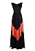 RH Women Bateau Neck Stripe Full Length Maxi Beach Dress Black M