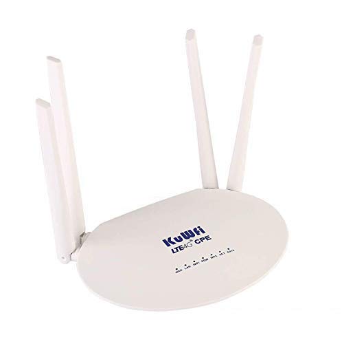 4G LTE Router, Unlocked Cat6 300Mbps 4G LTE Wireless WiFi Router with SIM Card Slot with 4pcs Non-Detachable Antennas Share 32 users