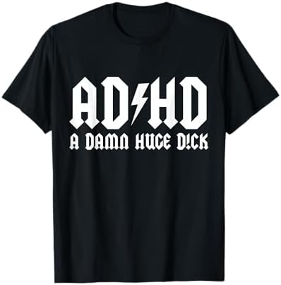 Amazon.com: ADHD T-shirt Entourage AD/HD Funny T-shirt (Large