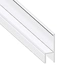 Shower Door Seal, Frameless Shower Door Gasket Glass Door Bottom Sweep Molding Trim-Length 38 Inch (h TYPE-L-3/8 inch(10mm))