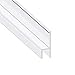 Shower Door Seal, Frameless Shower Door Gasket Glass Door Bottom Sweep Molding Trim-Length 38 Inch (h TYPE-L-3/8 inch(10mm))