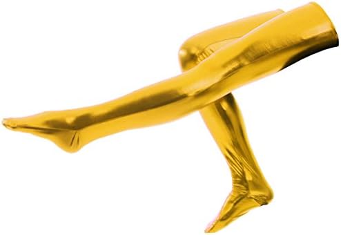 ATHX Shiny Metallic Wet Look Tight Gloves & Stockings Costumes Bodysuit