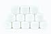 12 New, High Quality, White, 2 oz Cosmetic Jars, with Liners and Dome Lids