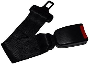 Senswalan Adjustable Car Seat Seatbelt Safety Belt Securing Straps Extention Extender buckle (black)