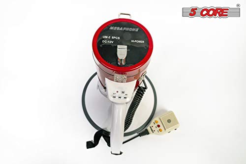 image for 5 Core Megaphones Speaker PA Bullhorn with Siren/Loudhailer - Ideal fo