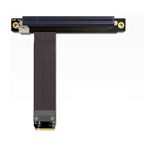 Photo 1 of JMT ADT-R43SR M.2 NGFF NVMe Key M to PCIE x16 Extension Cable 32G/BPS 16x PCI-e PCI-Express Graphics Card Riser Adapter R43SR for M2 2230 2242 2260 2280 (50cm)