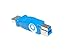 SMAKN USB3.0 Type A Male to Type B Male Adapter Connector Blue