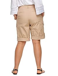 Ellos Pantalones cortos cargo convertibles para dama, talla grande